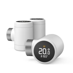 tado° Smartes Heizkörperthermostat X – Trio Pack, Heizungssteuerung per App und Smart Speaker (Alexa, Siri, Google Assistant), Energie sparen, DIY Installation, nicht kompatibel mit tado° V3