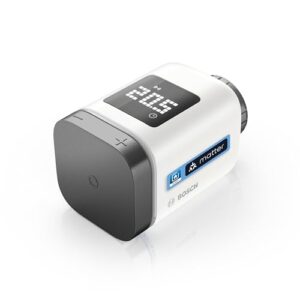 Bosch Smart Home Heizkörperthermostat II [ M], smartes Thermostat, Flexible Nutzung im Bosch Smart Home System oder in herstellerübergreifend in Matter Systemen, anthrazit