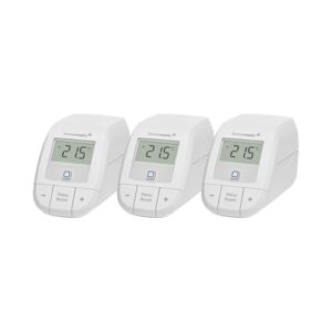 Homematic IP Erweiterungsset Heizen – Basic, Smart Home, 3X digitaler Thermostat Heizung, Steuerung per App, Alexa, Google Assistant, einfache Installation, Energie sparen, 161216A1