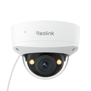 Reolink 12MP Vandalismusgeschützte PoE-Sicherheitskamera mit 145° Weitwinkel, Farbnachtsicht, Zwei-Wege-Audio, Smarter Personen-/Fahrzeug-/Tiererkennung & IP67 Wetterschutz, RLC-1240A