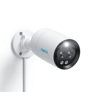 Reolink 4K PoE Überwachungskamera mit Weitwinkel-/Teleobjektiv, Outdoor IP-Kamera mit Bewegungsmelder, Personen-/Fahrzeug-/Haustiererkennung, Farbnachtsicht, Zwei-Wege-Audio, Fernzugriff, RLC-81MA