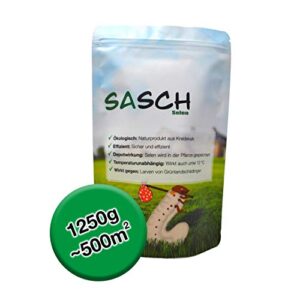 SASCH SELEN® für 500m² – Selen-Kalkdünger mit Schädlingsschutz – vertreibt Engerlinge, Drahtwürmer, Junikäferlarven, Schnaken aus dem Rasen – Depotwirkung – deutsches Naturprodukt – auch für Hochbeet