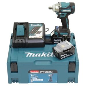 Makita DTW300RTJ Akku-Schlagschrauber 18 V / 5,0 Ah, 2 Akkus Ladegerät im MAKPAC