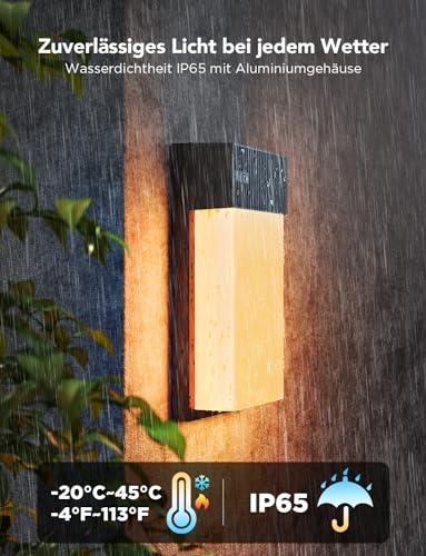 Govee Outdoor Wandleuchte RGBIC, 1500LM Smart LED Wandleuchte Aussen mit 45 Scene Modes, IP65 Wasserdicht für Wandlampe, DIY Wandleuchte, Funktioniert mit Alexa, Google Assistant und Matter, 2 Stück – Bild 5