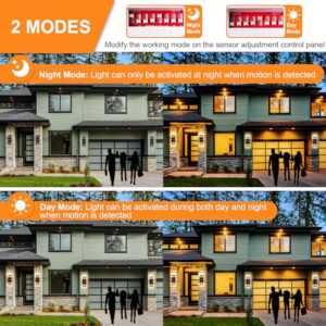 Alternative view of CELAVY Aussenlampe Außenlampe mit Bewegungsmelder 2 Stück, LED GU10 Außenleuchte Aussenleuchte Wand, IP65 Wandleuchte Wandlampe aussen außen, Aussenbeleuchtung Ausenbeleutung Hauswand, Anthrazit