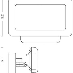 Alternative view of Philips Hue White Welcome Flutlicht (2.600 lm), dimmbare Outdoor Wandlampe für das Hue Lichtsystem mit warm- bis kaltweißem Licht, smarte Lichtsteuerung über Sprache und App, schwarz