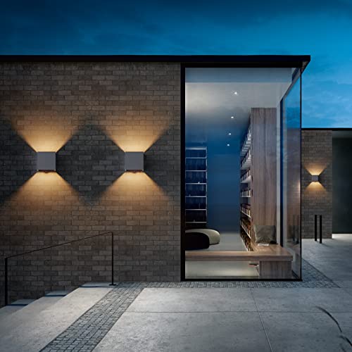 Klighten 4Pack LED Wandleuchte mit Bewegungsmelder Innen/Außen 3000K Außenlampe mit Bewegungsmelder Wandlampe Einstellbar Abstrahlwinkel, mit Austauschbarer G9 LED Lampe (Anthrazit) – Bild 7