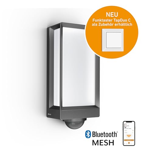 Steinel Außenleuchte L 42 SC Connect, smarte Wandleuchte, Bewegungsmelder, dimmbar, bedienbar per App, Zeitschaltuhr, 13 W, 3000 K, Anthrazit – Bild 2