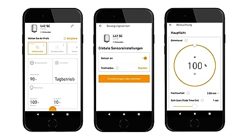 Steinel Außenleuchte L 42 SC Connect, smarte Wandleuchte, Bewegungsmelder, dimmbar, bedienbar per App, Zeitschaltuhr, 13 W, 3000 K, Anthrazit – Bild 5