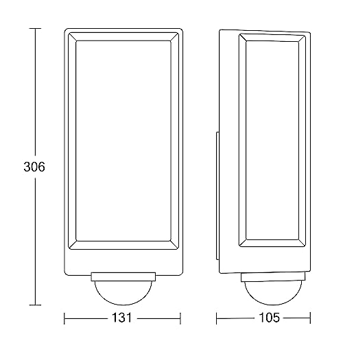Steinel Außenleuchte L 42 SC Connect, smarte Wandleuchte, Bewegungsmelder, dimmbar, bedienbar per App, Zeitschaltuhr, 13 W, 3000 K, Anthrazit – Bild 8