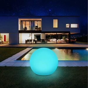 Solarlampen für außen, infray Solarleuchten für außen, Solar Gartenleuchten 30cm Solarkugel mit 9 Modi Leuchte, IP67 Wasserdicht LED Solarleuchten