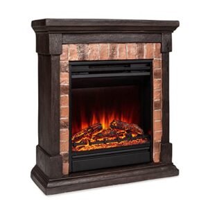 Klarstein Beerenberg Elektrokamin - Kamin elektrisch mit 1800 W Heizleistung, Elektro Kamin mit Timer, Temperatur: 10 bis 30 °C, LED-Flammeillusion, inkl. Fernbedienung
