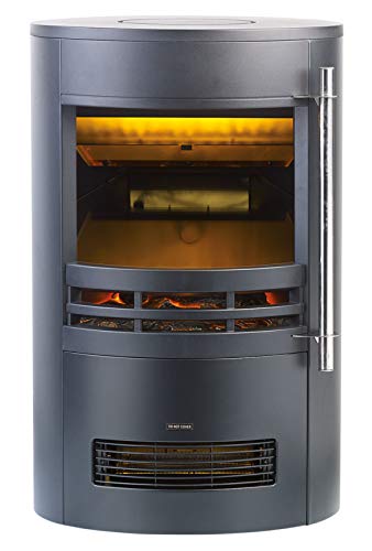 Carlo Milano Kamin: Design-Elektro-Kaminofen mit 3D-Flammeneffekt, 2 Heizstufen, 2.000 W (Elektro Ofen, Elektrokamin 3D-Flammeneffekt, Elektrischer Flamme) – Bild 2