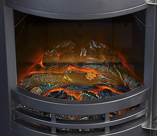 Carlo Milano Kamin: Design-Elektro-Kaminofen mit 3D-Flammeneffekt, 2 Heizstufen, 2.000 W (Elektro Ofen, Elektrokamin 3D-Flammeneffekt, Elektrischer Flamme) – Bild 3