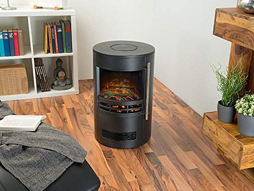 Carlo Milano Kamin: Design-Elektro-Kaminofen mit 3D-Flammeneffekt, 2 Heizstufen, 2.000 W (Elektro Ofen, Elektrokamin 3D-Flammeneffekt, Elektrischer Flamme) – Bild 6