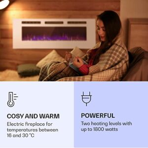 Alternative view of Klarstein Elektrokamin, Elektro Heizungen für Wohnzimmer & Innenräume, Elektrischer Kamin mit LED Flammen, Kamin mit Fernbedienung, Heizlüfter mit Timer, Einstellbarer Thermostat, Heizung 1800 W