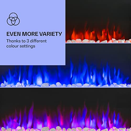 Klarstein Elektrokamin, Elektro Heizungen für Wohnzimmer & Innenräume, Elektrischer Kamin mit LED Flammen, Kamin mit Fernbedienung, Heizlüfter mit Timer, Einstellbarer Thermostat, Heizung 1800 W – Bild 4