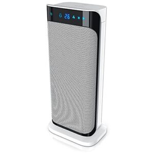 Brandson - Heizlüfter mit Fernbedienung - Keramik-Heizlüfter Badezimmer energiesparend, leise - Schnellheizer mit Oszillationsfunktion - 2x Heizstufen - Timer - Heizung Heater - GS-zertifiziert