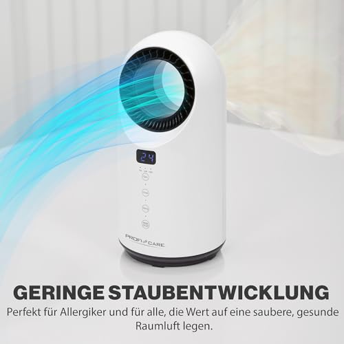 ProfiCare® 2in1 Keramik-Heizlüfter und Tischventilator | 15-35 °C einstellbar | kühlen | Ventilator | PTC-Keramik-Heizelement | robuster Ventilator und Heizlüfter | inkl. Fernbedienung | PC-HL 3086 – Bild 5