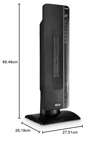 De'Longhi Keramikheizer TCH8993ER.BC, Keramik-Heizlüfter mit 3 Heizstufen für Räume bis 70m³, Silent Technologie, drehbare Basis, 24h-Timer, Frostschutzfunktion, Sommerventilation, Schwarz – Bild 11