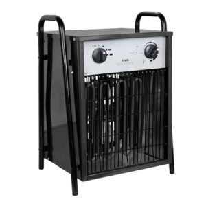 XMTECH Heizlüfter Elektroheizung 9kW 400V - Bauheizer, Elektroheizer, Heizstrahler, Heizgerät, Heizgebläse mit 3 Heizstufen