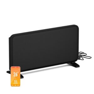 blumfeldt Infrarotheizung 2000 W – Wandmontage & Standgerät, Graphen-Heizelement, App & Touch-Steuerung, Thermostat, IP24, Überhitzungs- & Umkippschutz, für Räume bis 20 m², Schwarz