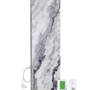 Marwona Naturstein Infrarotheizung 800 Watt mit Digitalthermostat I Energiesparende Infrarot Wandheizung I 5 Jahre Garantie I Made in Germany I Qarama 800 Watt
