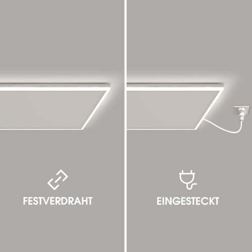 Infrarotheizung Decke mit Thermostat 400 Watt, Deckenheizung Infrarot mit LED Beleuchtung, Infrarotheizung Deckenmontage, App Fernbedienung Steuerung, Elektroheizung Heizplatte Heizkörper Heizpaneel – Bild 4