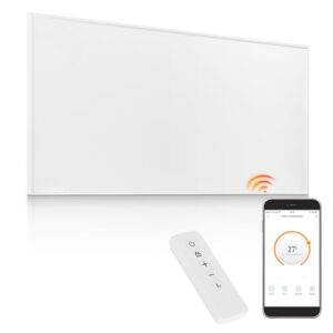 Infrarotheizung WiFi-Steuerung 1000 W – Bodenstehend, an der Wand montiert, Infrarot-Heizung energiesparend, mit Fernbedienungsthermostat