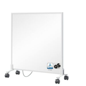 BR Bringer Infrarotheizung Standgerät - 300 Watt - Energiesparend - Mobile Elektroheizung mit Standfüßen auf Rollen - 5 Jahre Garantie, TÜV - Deutsche Qualitätsmarke (weiß)