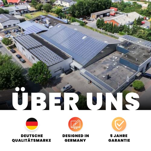 BR Bringer Infrarotheizung Standgerät - 300 Watt - Energiesparend - Mobile Elektroheizung mit Standfüßen auf Rollen - 5 Jahre Garantie, TÜV - Deutsche Qualitätsmarke (weiß) – Bild 9