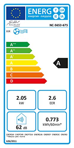 Sichler Haushaltsgeräte Klimageräte: Mobile Monoblock-Klimaanlage mit Entfeuchter, 7.000 BTU/h, 2.050 Watt (Klima Monoblock, Block-Klimaanlage, Luftentfeuchter) – Bild 5