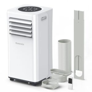 Klimaanlage Mobil 7000 BTU, Mobile Klimaanlage 4-in-1, Kühlung, Entfeuchtung und 2-Stufiger Belüftung, Mobiles Klimagerät mit Abluftschlauch, Digitalanzeige, 24h-Timer, Kühlfläche bis zu 68 m³(25㎡)