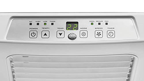 Clatronic Klimaanlage CL 3671 mobiles Klimagerät mit Abluftschlauch, 3 in 1 Klimaanlage mit LED-Display, Fernbedienung, 24 Stunden-Timer, verstellbare Luft-Klappen, 7000 BTU (2,05 kW), weiß – Bild 3