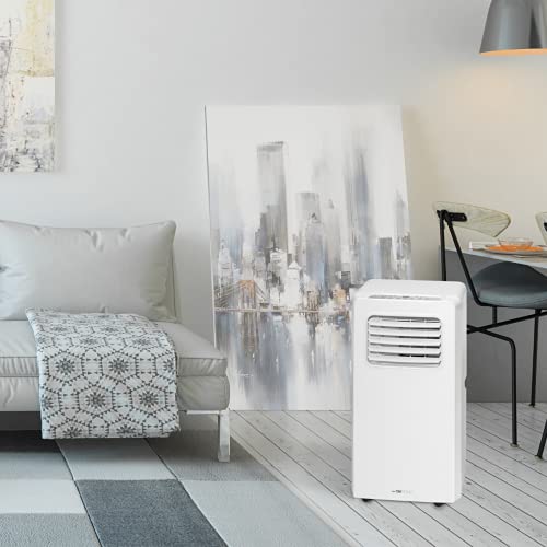 Clatronic Klimaanlage CL 3671 mobiles Klimagerät mit Abluftschlauch, 3 in 1 Klimaanlage mit LED-Display, Fernbedienung, 24 Stunden-Timer, verstellbare Luft-Klappen, 7000 BTU (2,05 kW), weiß – Bild 7