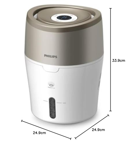 Philips Domestic Appliances Luftbefeuchter mit hygienischer NanoCloud-Technologie, HU4803/01 (Raumgröße bis zu 25m²), Metallisch, Weiß – Bild 7