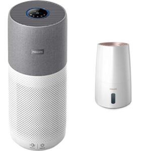 Philips Luftreiniger der Serie 4000i - App-Steuerung & Philips Series 3000 Luftbefeuchter – für Räume bis 45 m², NanoCloud-Technologie, 3 Geschwindigkeitsstufen, Sleep-Modus, 3-Liter-Tank