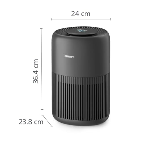 Philips Luftreiniger 900 Serie, HEPA NanoProtect Aktivkohlefilter, CADR 250m³/h für 65m² Allergiker, leise, intelligent und energieeffizient (AC0951/13) – Bild 2