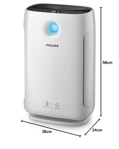 Philips Series 1000i Luftreiniger – App-Steuerung, entfernt Pollen, Staub, Viren und Aerosole** in Räumen mit bis zu 63 m², 5 Geschwindigkeitsstufen, Sleep-Modus (AC2889/10), Weiß, HEPA – Bild 10