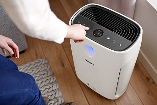 Philips Series 1000i Luftreiniger – App-Steuerung, entfernt Pollen, Staub, Viren und Aerosole** in Räumen mit bis zu 63 m², 5 Geschwindigkeitsstufen, Sleep-Modus (AC2889/10), Weiß, HEPA – Bild 2