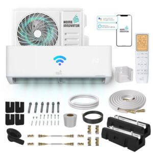 Homeinnovator Quick Connect 12000 BTU Split Klimaanlage und Heizung - Energieeffiziente 230V-Inverter-Klimaanlage Mit Komplettem Installationssatz