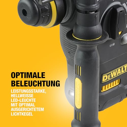DEWALT SDS-plus XR Akku-Kombihammer/Schlagbohrmaschine (18V, bürstenlos, 24mm, ideal für Bohranker/Befestigungslöcher, Vibrationsreduzierung, ohne Akku & Ladegerät), DCH273NT – Bild 4