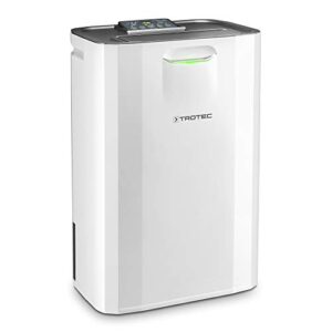 TROTEC Luftentfeuchter elektrisch TTR 57 E – Leistung 9 L/Tag – Fläche 20 m² / 50 m³ – Adsorptionsentfeuchter
