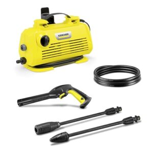 Kärcher Hochdruckreiniger K 2 Premium Horizontal VPS, Druck: max. 110 bar, Fördermenge: 360 l/h, Fläche: 20 m²/h, Gewicht: 3,5 kg, Hochdruckschlauch/-Pistole, Dreckfräser, Vario Power Jet-Strahlrohr