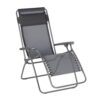 Lafuma Mobilier - Relaxsessel Zero Gravity RT 2 - Klappbarer Liegestuhl für Terrasse und Garten - Strapazierfähiges Batyline®-Gewebe - Mehrpositionenliege, Komfortabel, Frankreich - Grau Gusseisen