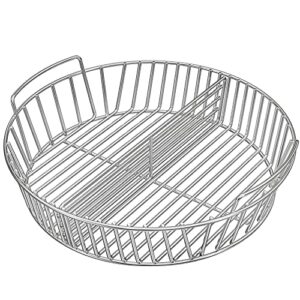 Onlyfire Holzkohlenaschenkorb aus Edelstahl für 57cm Holzkohlegrill,Kohlekorb für 57cm Weber Kugelgrill