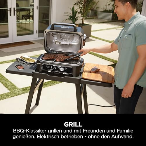 Ninja Woodfire Pro Connect XL Elektrischer BBQ Smoker Grill, App-Steuerung, digitaler Temperaturfühler, 7-in-1 Outdoor Grill elektrisch & Air Fryer mit Woodfire Pellets, wetterfest, Schwarz OG901EU – Bild 7