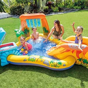 Alternative view of Intex 57444NP - Aufblasbarer Play Center Dinosaurier, Vinyl, Mehrfarbig, 249x191x109 cm