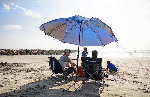 Sport-Brella Premiere Portable Sun Umbrella - Mehrzweck Gartenregenschirm, Einfaches Falten, 243 cm, 1 Stück, Ideal für Outdoor-Aktivitäten, Strand und Garten, UV-Schutz - Blau – Bild 10