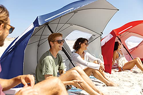 Sport-Brella Premiere Portable Sun Umbrella - Mehrzweck Gartenregenschirm, Einfaches Falten, 243 cm, 1 Stück, Ideal für Outdoor-Aktivitäten, Strand und Garten, UV-Schutz - Blau – Bild 2